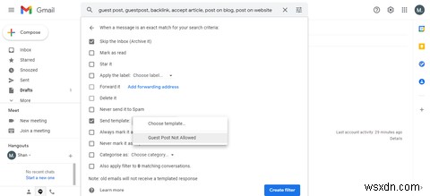 Cách kiểm soát email rác trong Gmail với Mẫu trả lời (Templates) và Bộ lọc (Filters)