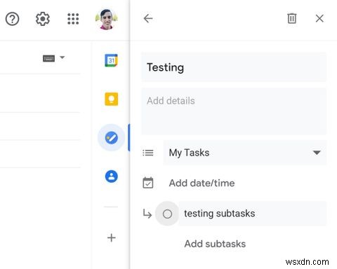 Cách quản lý hộp thư Gmail bằng Google Tasks