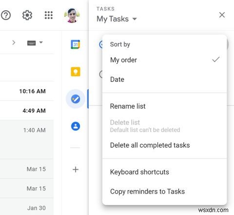 Cách quản lý hộp thư Gmail bằng Google Tasks
