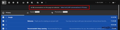 Cách xóa tất cả email trong Gmail