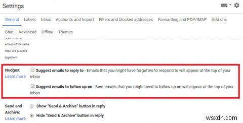Nudge trong Gmail là gì? Cách bật và tắt