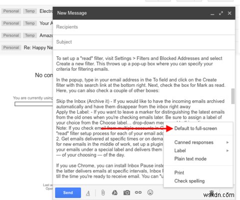 Biến Gmail thành ứng dụng ghi chú tốt nhất cho bạn