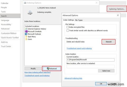 Cách Sửa Lỗi Tìm Kiếm Outlook Khi Không Hoạt Động