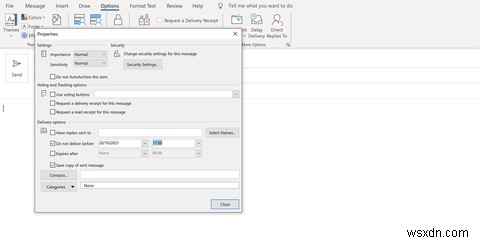Cách cải thiện quản lý thời gian với tính năng Delay Delivery của Outlook