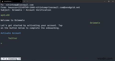 Cách tạo địa chỉ email tạm thời bằng Terminal Linux