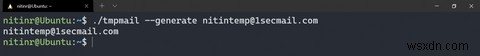 Cách tạo địa chỉ email tạm thời bằng Terminal Linux