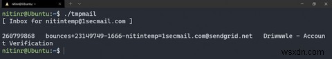 Cách tạo địa chỉ email tạm thời bằng Terminal Linux