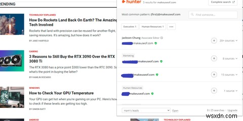 7 tiện ích mở rộng Chrome tốt nhất tìm địa chỉ email bất kỳ ai