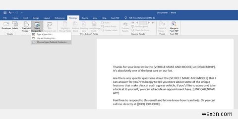 Hướng dẫn thực hiện Mail Merge (Hợp nhất thư) trong Word