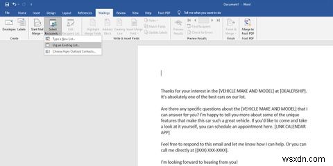 Hướng dẫn thực hiện Mail Merge (Hợp nhất thư) trong Word