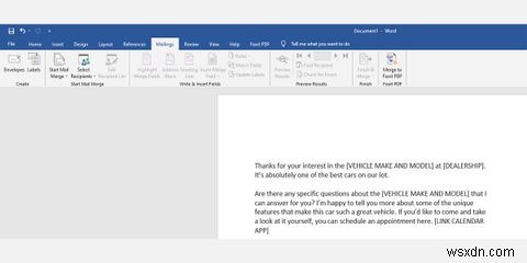Hướng dẫn thực hiện Mail Merge (Hợp nhất thư) trong Word