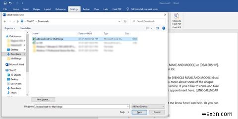 Hướng dẫn thực hiện Mail Merge (Hợp nhất thư) trong Word