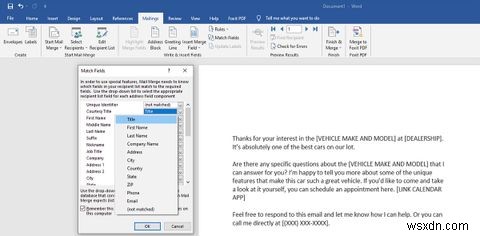 Hướng dẫn thực hiện Mail Merge (Hợp nhất thư) trong Word