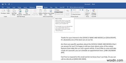 Hướng dẫn thực hiện Mail Merge (Hợp nhất thư) trong Word