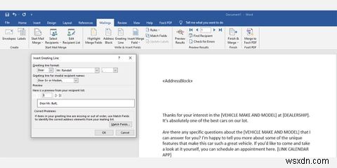 Hướng dẫn thực hiện Mail Merge (Hợp nhất thư) trong Word