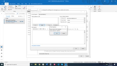Cách tạo chữ ký trong Outlook