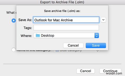 Cách xuất email từ Outlook