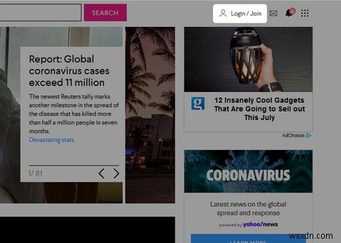 Tên đăng nhập màn hình AOL Mail của tôi là gì?