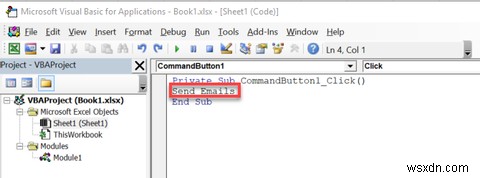 Cách Gửi Email Từ Bảng Tính Excel Sử Dụng Script VBA