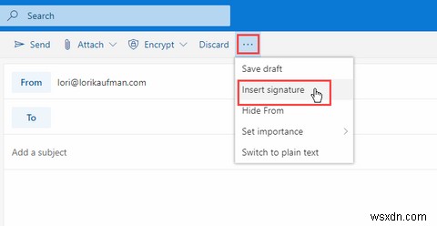 Cách Thêm Chữ Ký Email Trong Microsoft Office 365