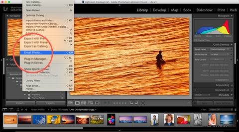 Cách Gửi Ảnh Trực Tiếp Từ Adobe Lightroom Qua Email