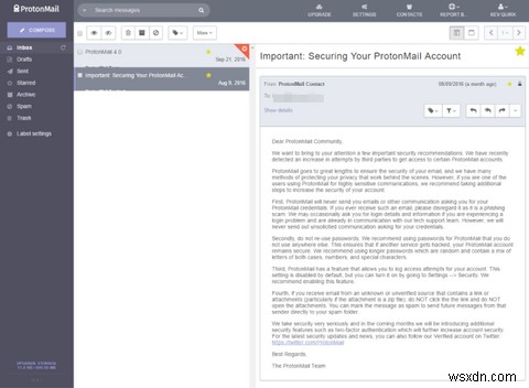 受Yahoo泄露事件影响? 为什么不试试ProtonMail?