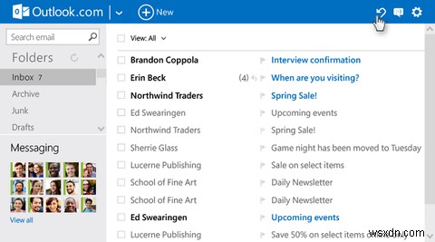 Outlook.com cập nhật: Quy tắc nâng cao, Undo, Trả lời nội tuyến, và hơn thế nữa