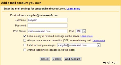 Sử Dụng Chiêu Bài Gmail Nhận Email POP Trên Thiết Chỉ Hỗ Trợ IMAP