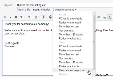Email Nhanh Hơn & Tốt Hơn Với Canned Responses (Phản Hồi Có Sẵn)