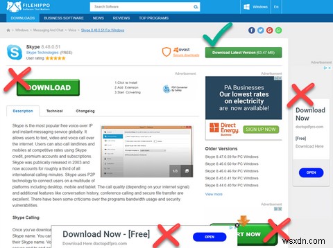 Cách tránh quảng cáo giả mạo thành link tải xuống giả
