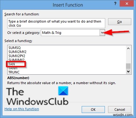 Cách sử dụng hàm TAN trong Microsoft Excel