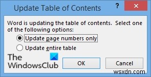 Cách Chỉnh sửa, Cập nhật, Xóa Mục lục (Table of Contents) trong Word