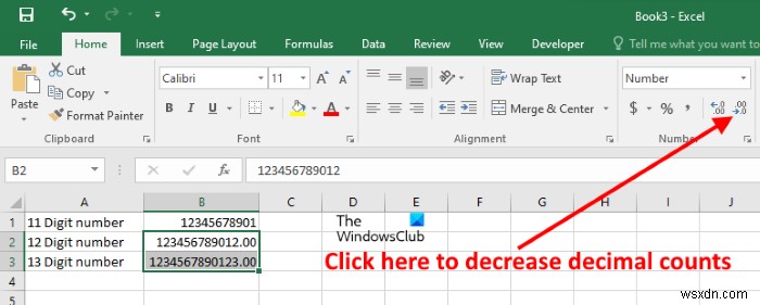 Cách ngăn Excel làm tròn số