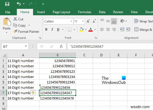 Cách ngăn Excel làm tròn số