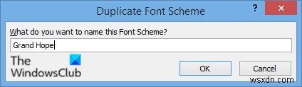 Cách áp dụng Font Schemes (Bố cục font) trong Publisher