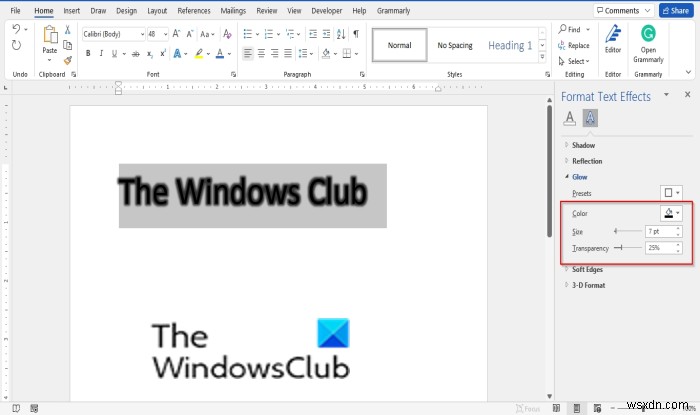 Cách làm mờ font (blurry) trong Microsoft Word