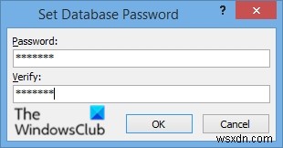 Cách đặt Mật khẩu cho Cơ sở dữ liệu Access