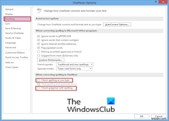 Cách tắt Kiểm tra chính tả (Spell Check) trong Office 365
