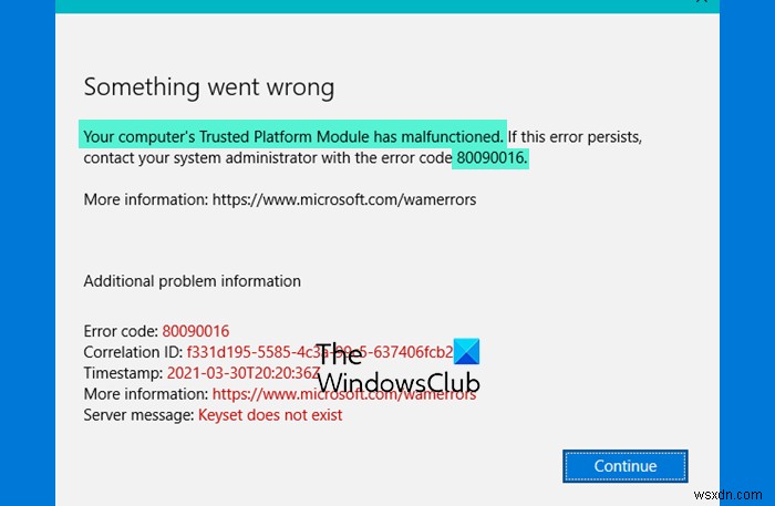 Khắc phục lỗi Microsoft Teams 80090016