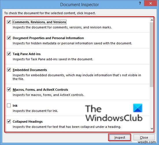 Cách kiểm tra tài liệu trong Word bằng Document Inspector (Trình kiểm tra tài liệu)