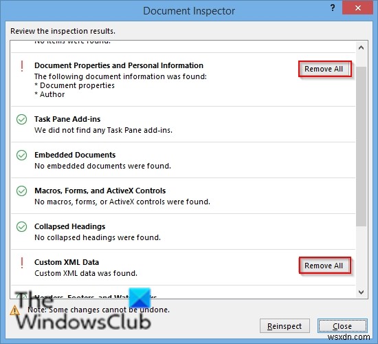 Cách kiểm tra tài liệu trong Word bằng Document Inspector (Trình kiểm tra tài liệu)
