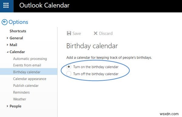 Cách dừng thông báo email Lịch (Calendar) trong Outlook