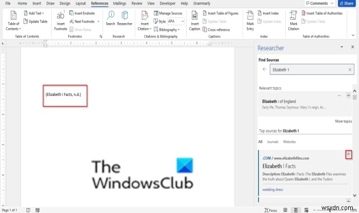 Cách sử dụng Researcher trong Microsoft Word để tra cứu cho bài luận, báo cáo