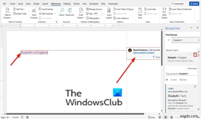 Cách sử dụng Researcher trong Microsoft Word để tra cứu cho bài luận, báo cáo