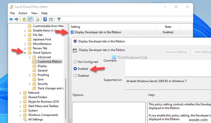 Cách thêm tab Developer (Phát triển) trong Word và Excel Office