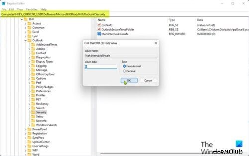 Khắc phục lỗi tệp đính kèm Office mở ở Protected View trong Outlook