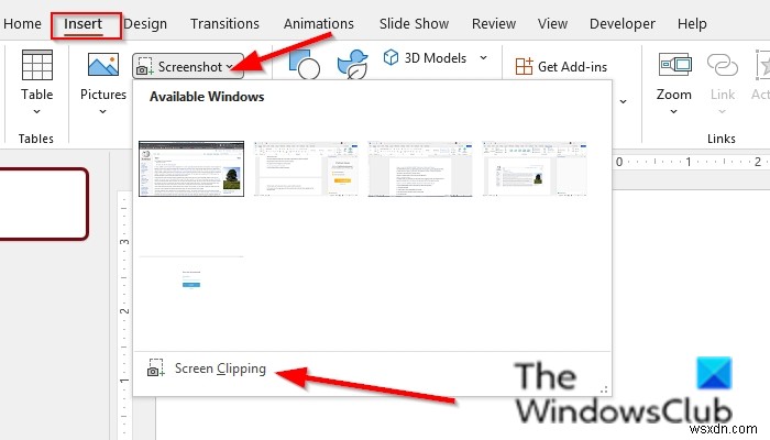 Cách dùng công cụ Chụp màn hình (Screenshot) tích hợp trong chương trình Office