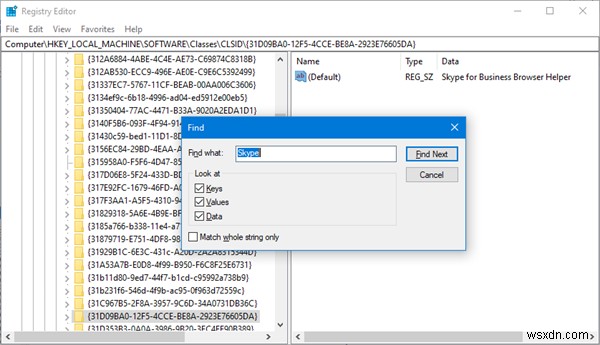 Vô hiệu hóa hoặc gỡ cài đặt hoàn toàn Skype for Business từ Windows 11/10