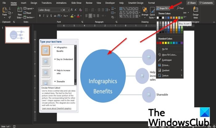 Cách chèn Infographics (Đồ họa thông tin) vào PowerPoint