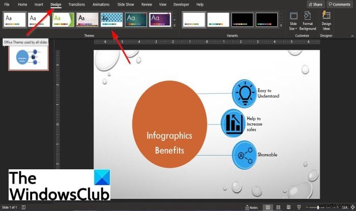 Cách chèn Infographics (Đồ họa thông tin) vào PowerPoint